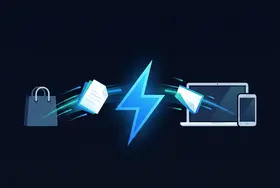 Illustration of instant digital delivery and access to study materials